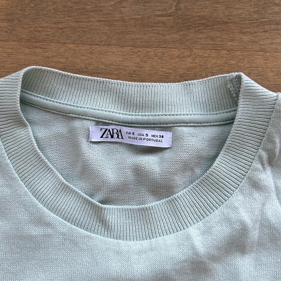 Zara Turquoise T-Shirt Men’s Small - Picture 2 of 3